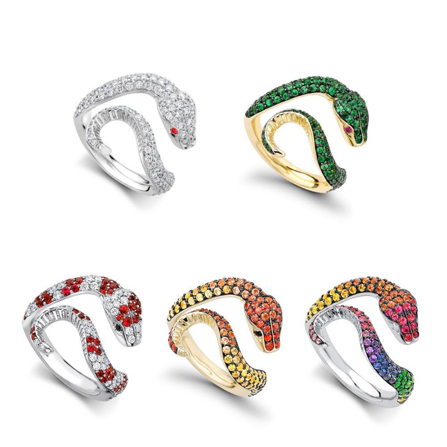 Jewellery Theo Fennell | Rainbow Sapphire & Diamond Venym Ring