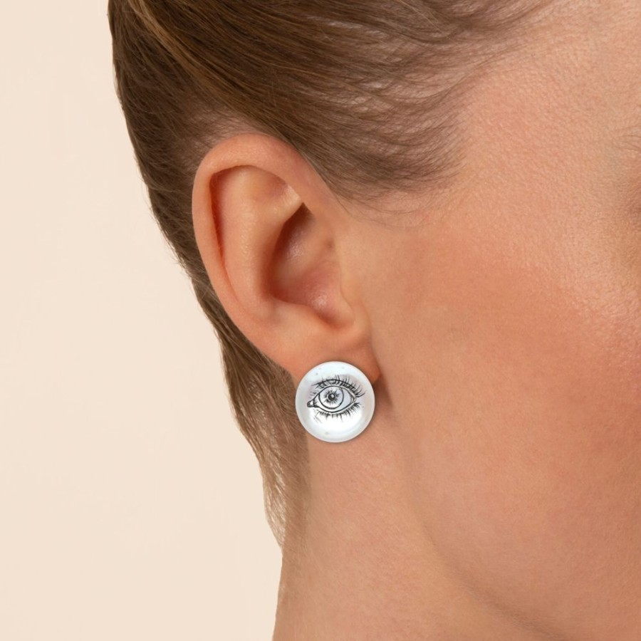 Jewellery Theo Fennell | Scrimshaw Coin Stud Earrings