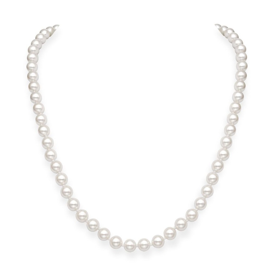 Jewellery Theo Fennell | 6-6.5Mm Akoya Pearl Necklace 18 With Yellow Gold Clasp