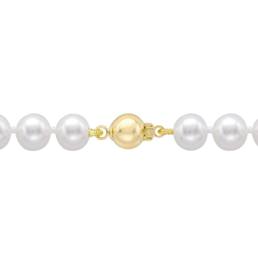 Jewellery Theo Fennell | 6-6.5Mm Akoya Pearl Necklace 18 With Yellow Gold Clasp