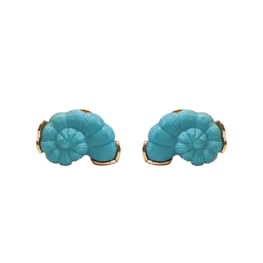 Jewellery Theo Fennell | Turquoise Snail Stud Earrings