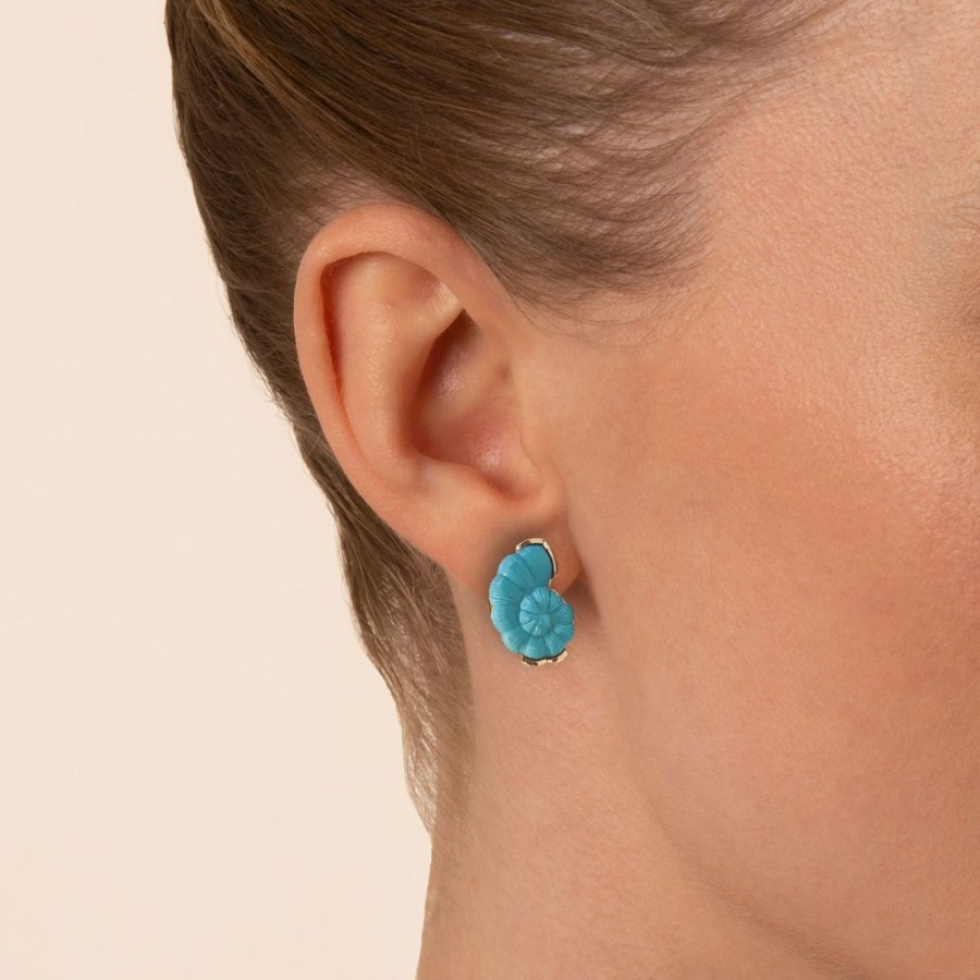 Jewellery Theo Fennell | Turquoise Snail Stud Earrings