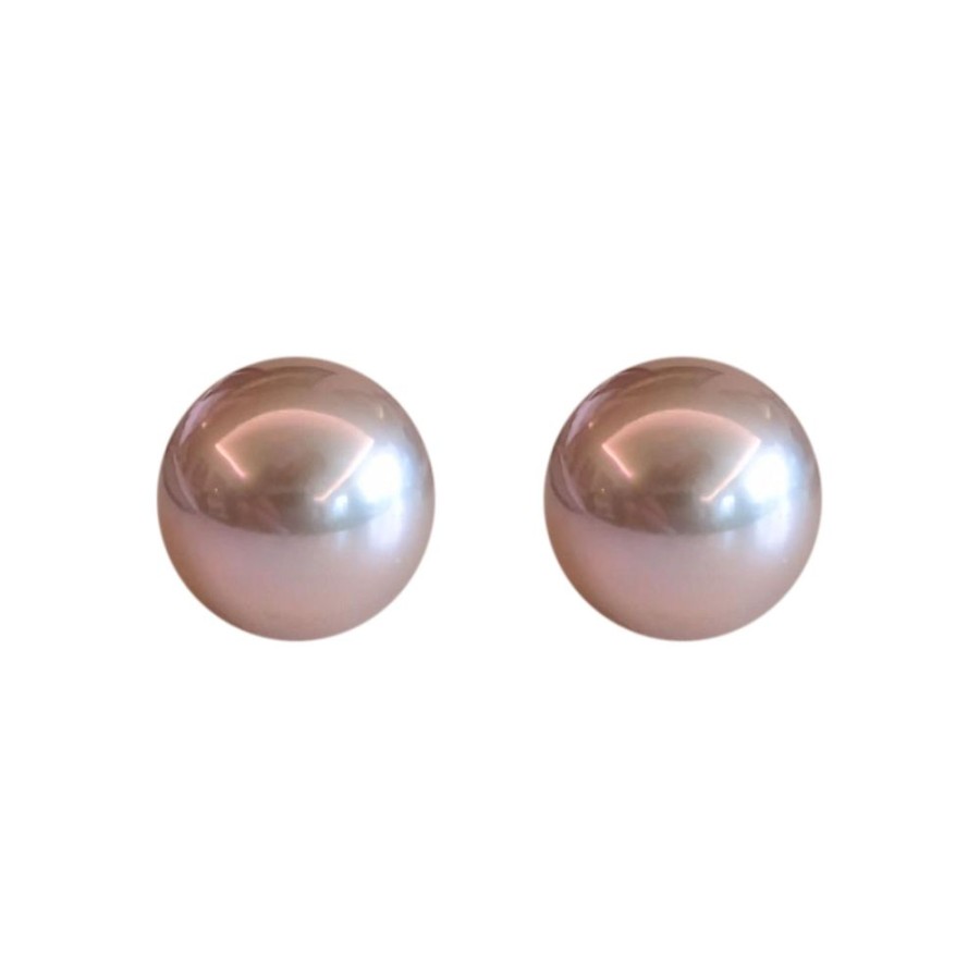 Jewellery Theo Fennell | Lilac Freshwater Pearl Stud Earrings