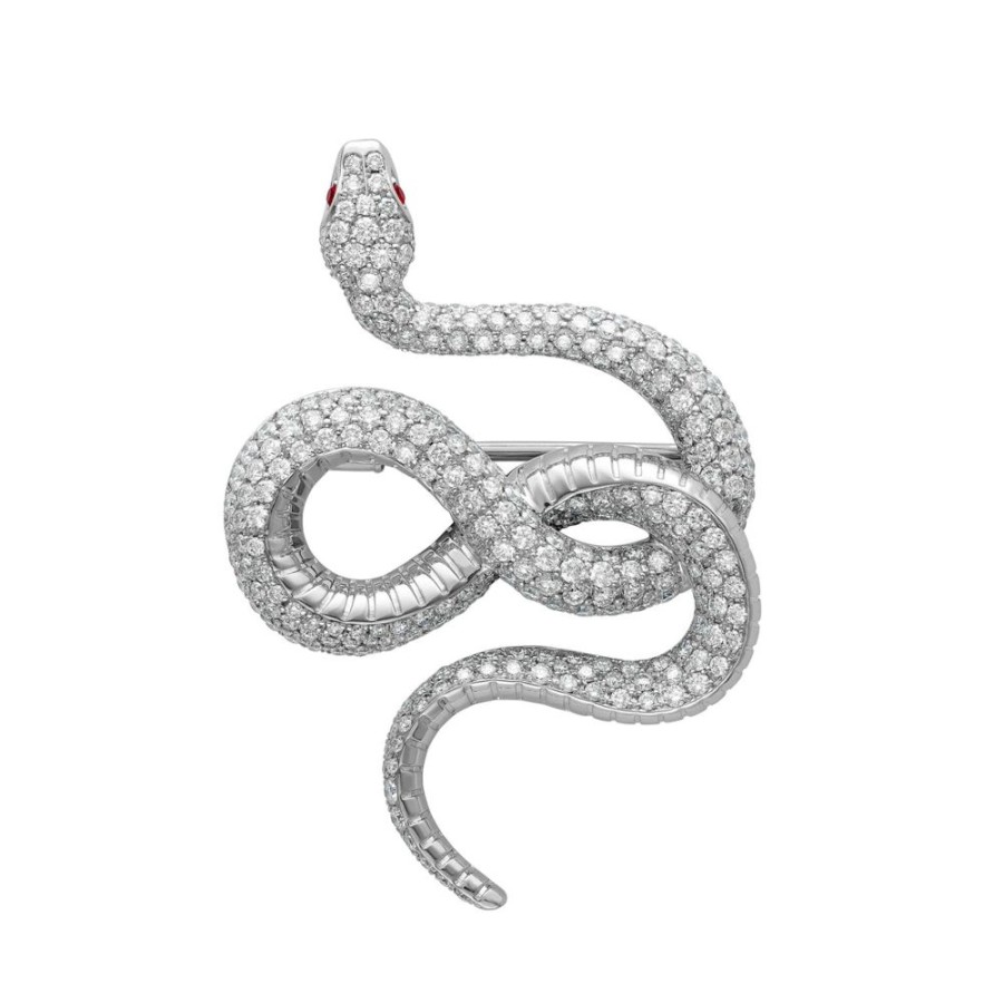 Jewellery Theo Fennell | Diamond & Ruby Small Venym Brooch