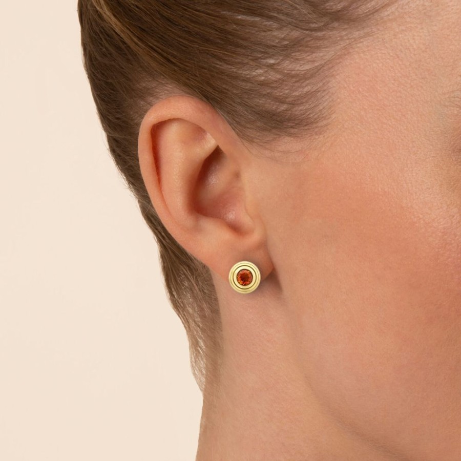 Jewellery Theo Fennell | Citrine Stud Ripple Earrings