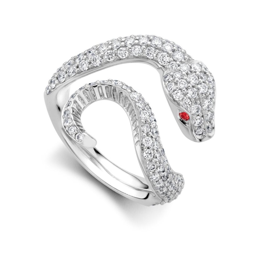 Jewellery Theo Fennell | Diamond & Ruby Venym Ring Size O