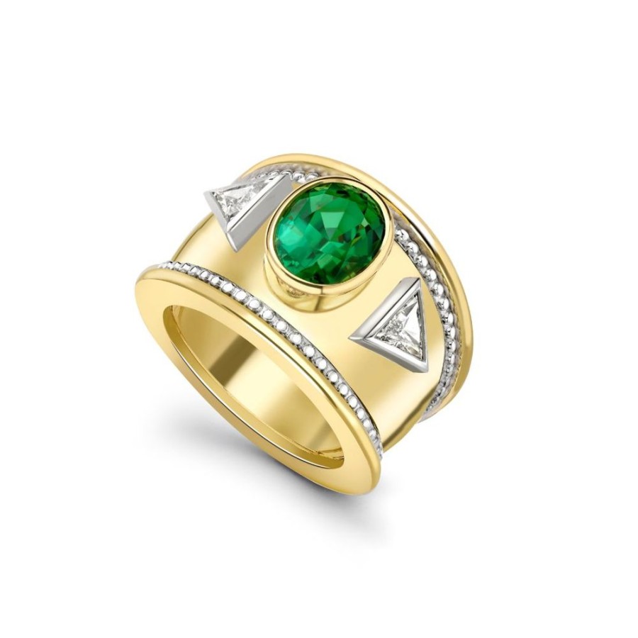 Jewellery Theo Fennell | Green Tourmaline Bombe Ring