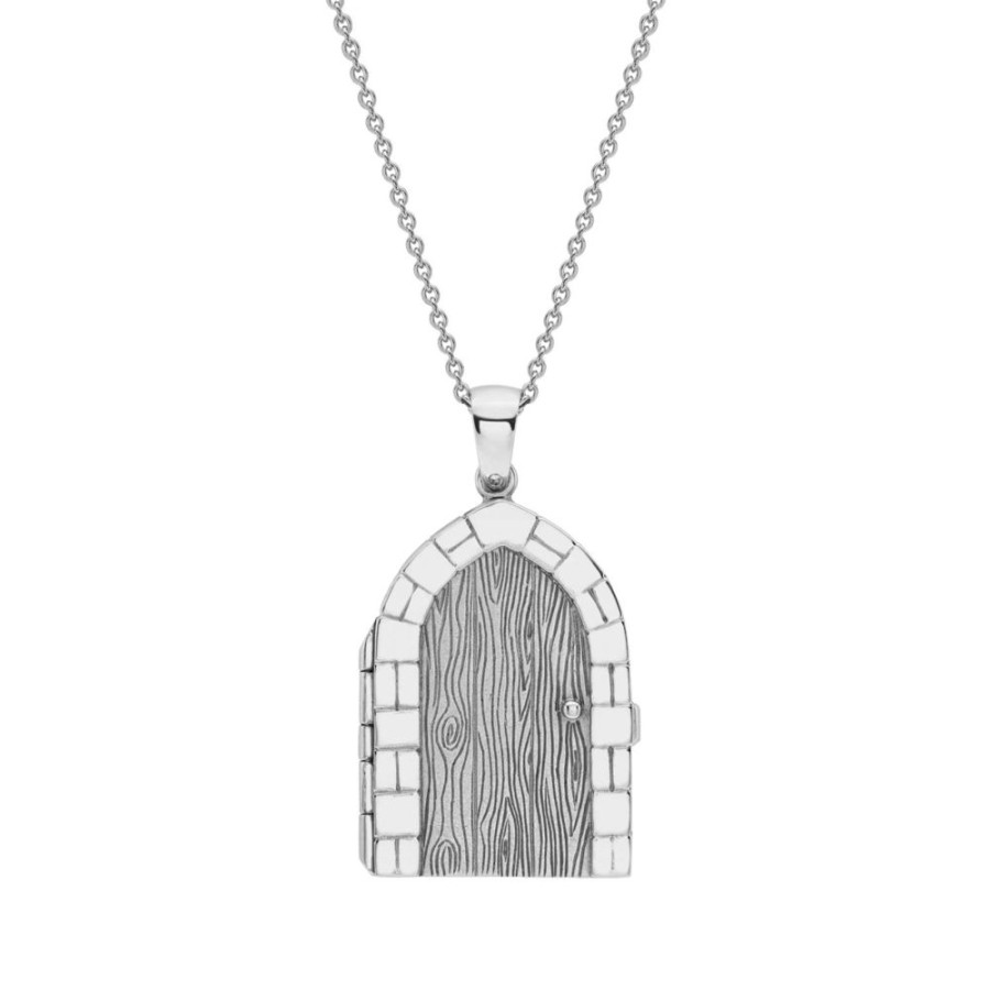 Jewellery Theo Fennell | White Gold Garden Door Opening Pendant