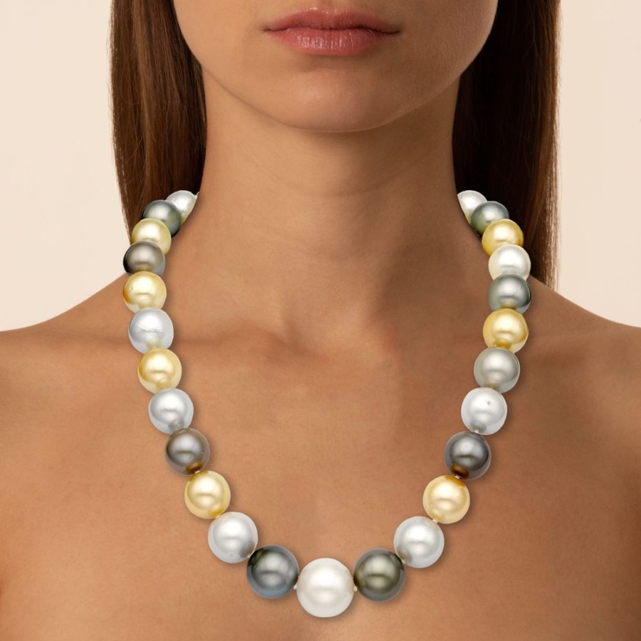 Jewellery Theo Fennell | Tahitian, White & Golden South Sea Pearl Necklace