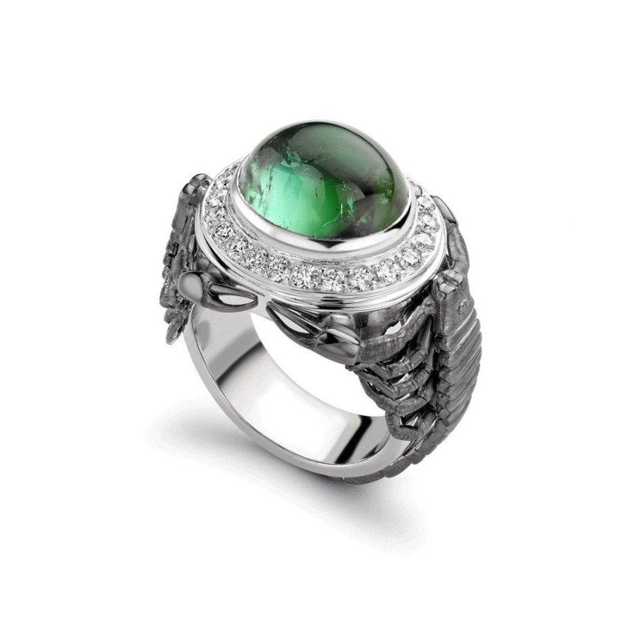 Jewellery Theo Fennell | Tourmaline Scorpion Ring