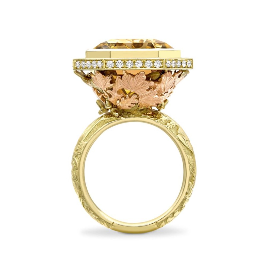 Jewellery Theo Fennell | Autumn Tourmaline & Diamond Floribunda Ring