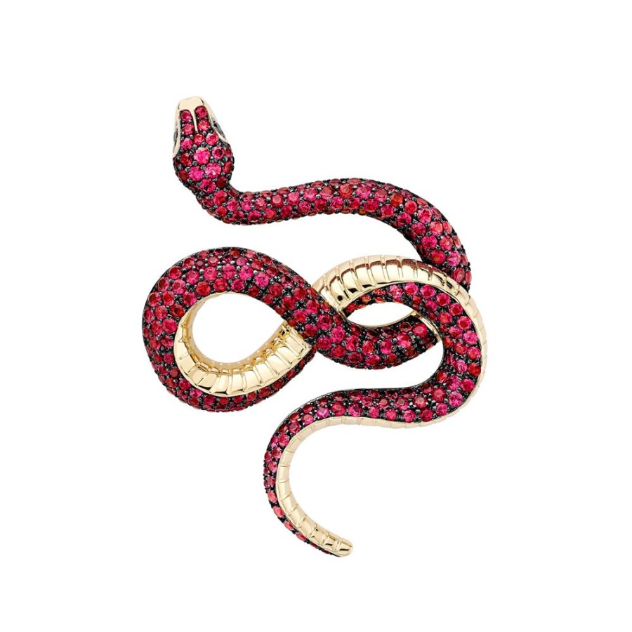 Jewellery Theo Fennell | Ruby & Black Diamond Small Venym Pendant