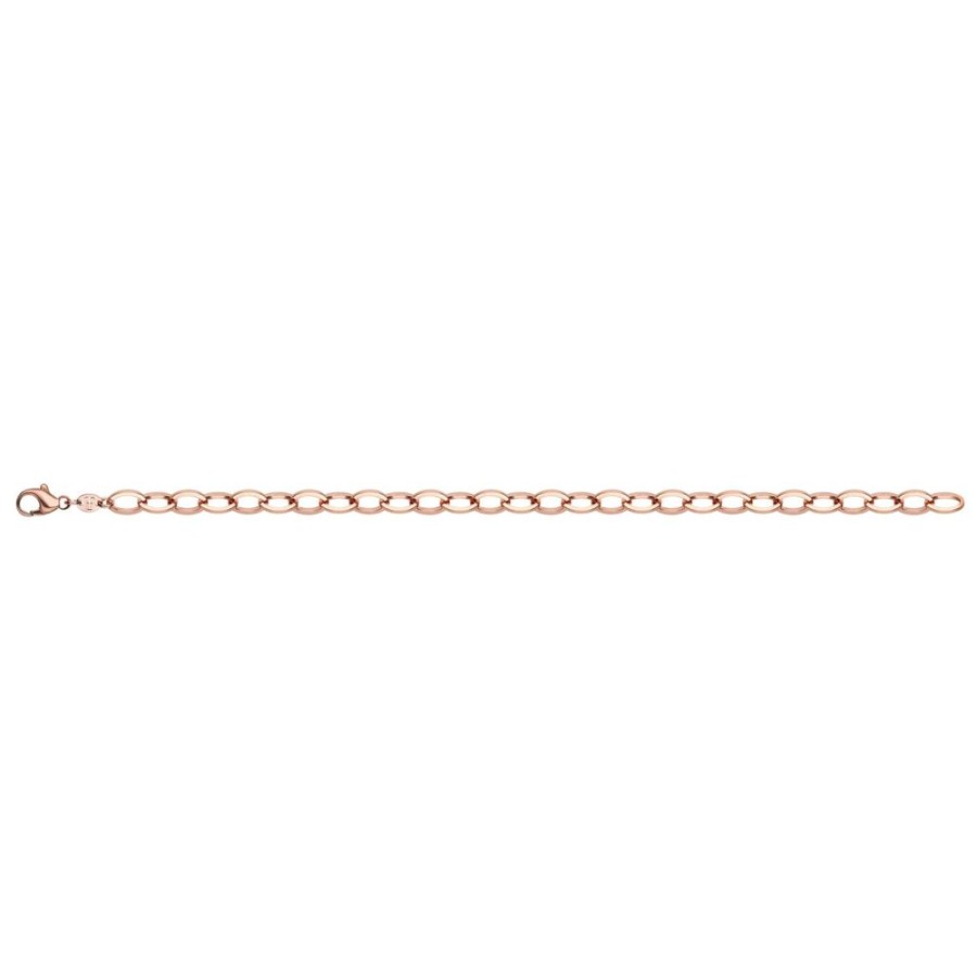 Jewellery Theo Fennell | Rose Gold Outline Small Link Charm Bracelet