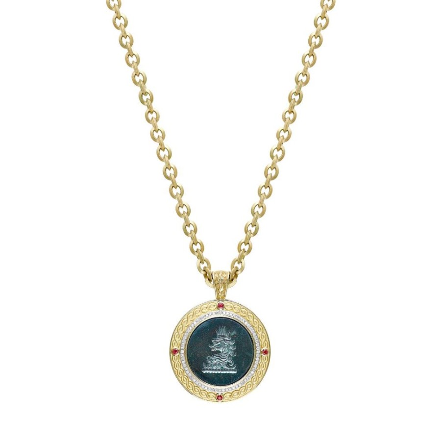 Jewellery Theo Fennell | Crest Pendant With Handmade Chain