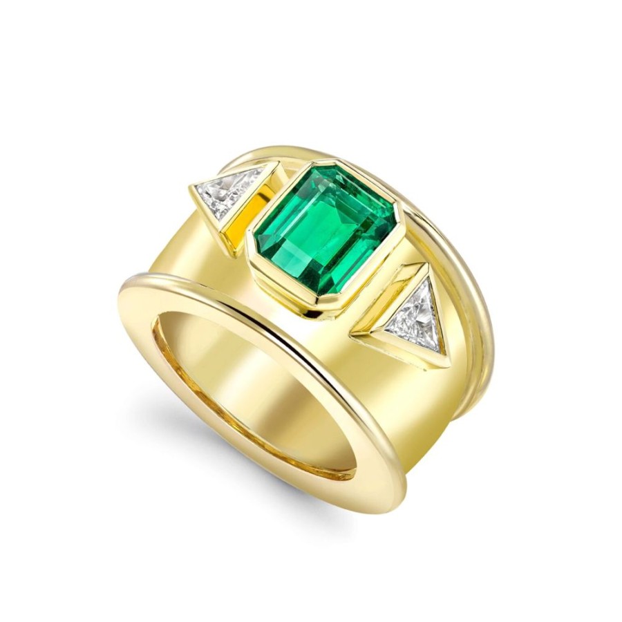 Jewellery Theo Fennell | Emerald And Diamond Bombe Ring