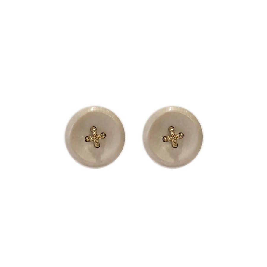 Jewellery Theo Fennell | Mammoth Button Small Stud Earrings