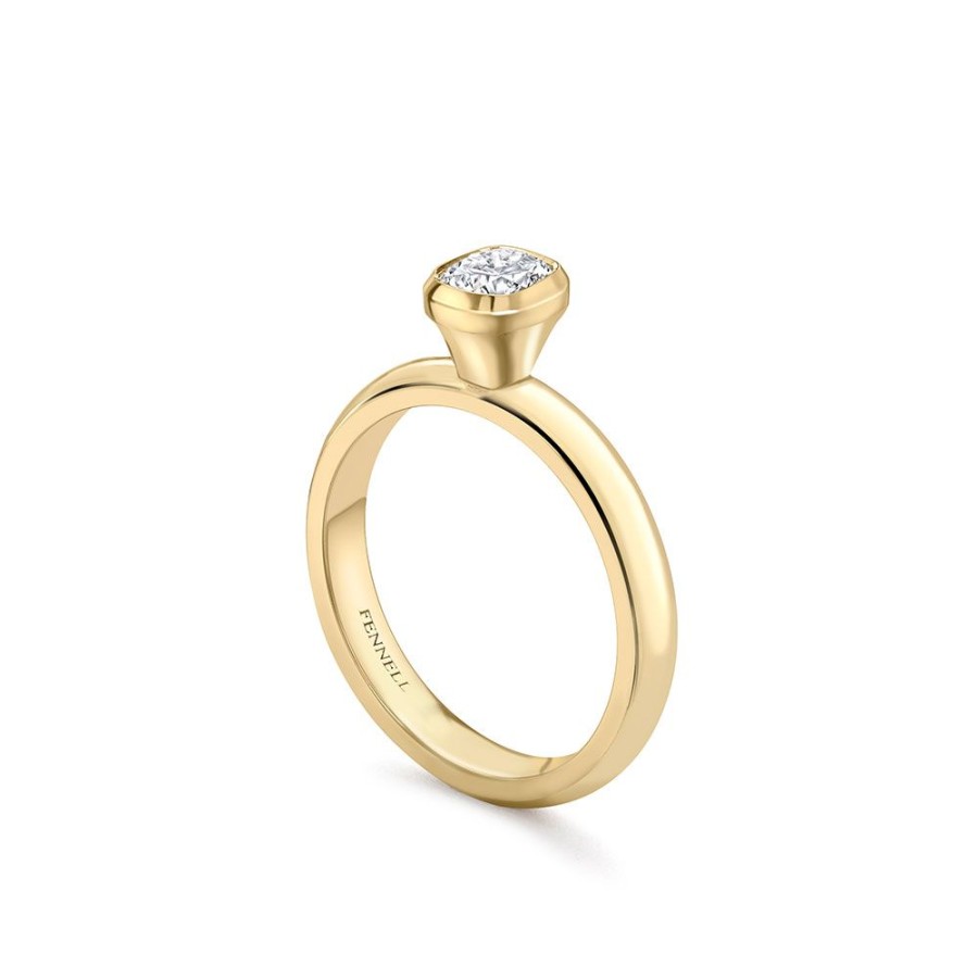 Jewellery Theo Fennell | Cushion Cut Diamond Trumpet Ring