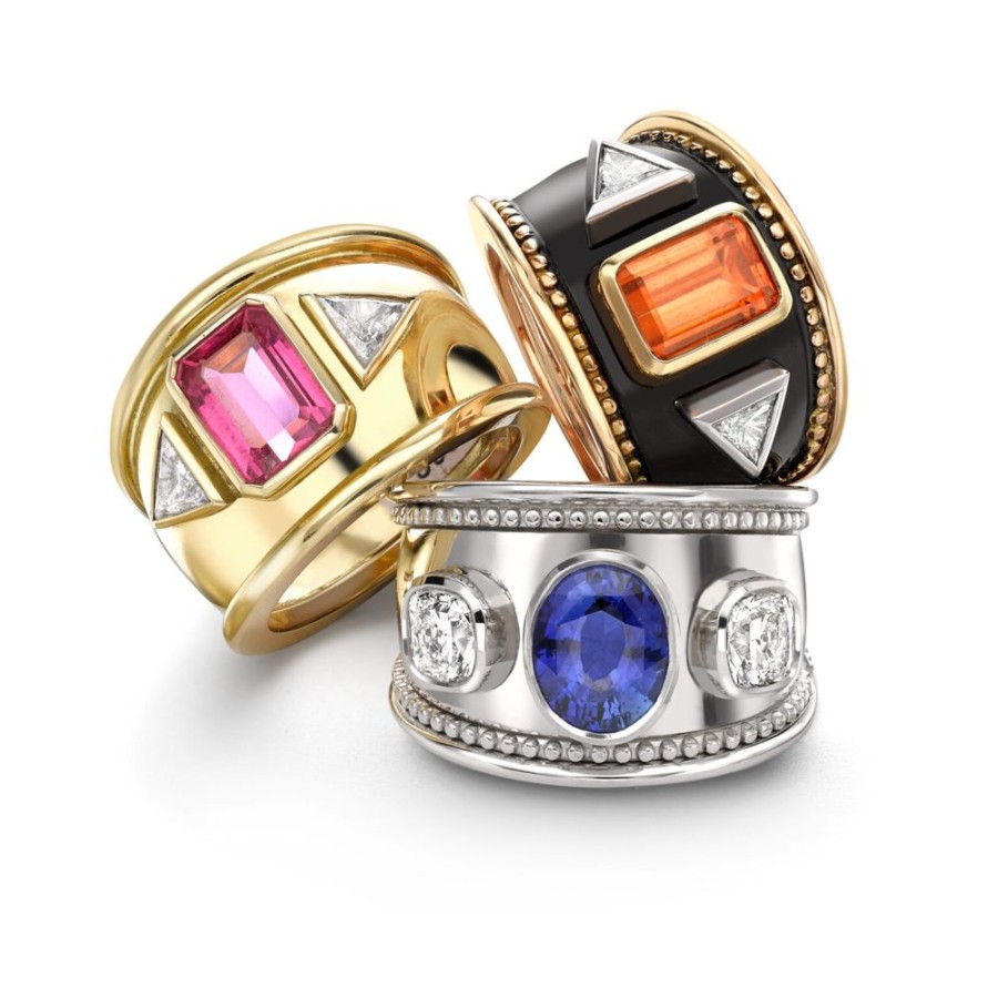 Jewellery Theo Fennell | Sapphire & Diamond Bombe Ring