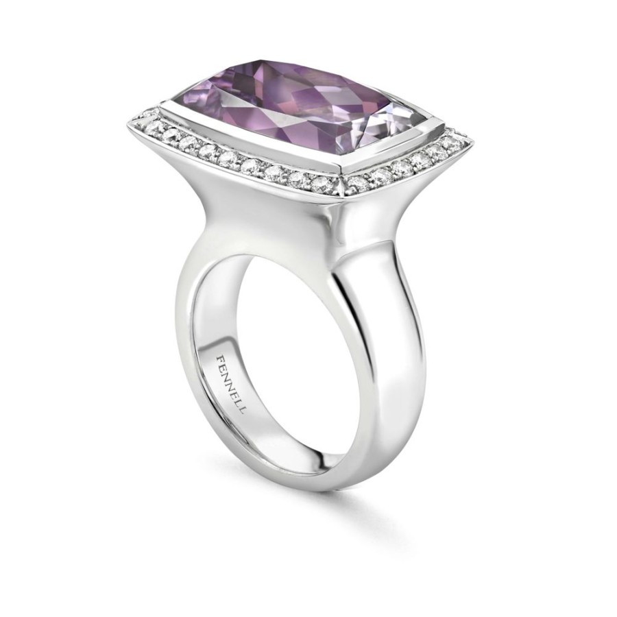 Jewellery Theo Fennell | Kunzite & Diamond Halo Ring