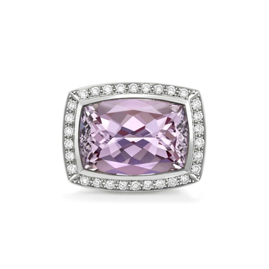 Jewellery Theo Fennell | Kunzite & Diamond Halo Ring