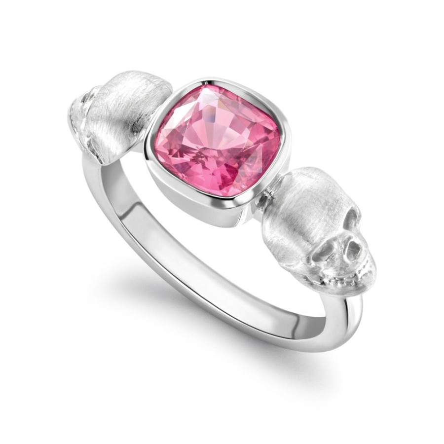 Jewellery Theo Fennell | Pink Spinel Skull Ring