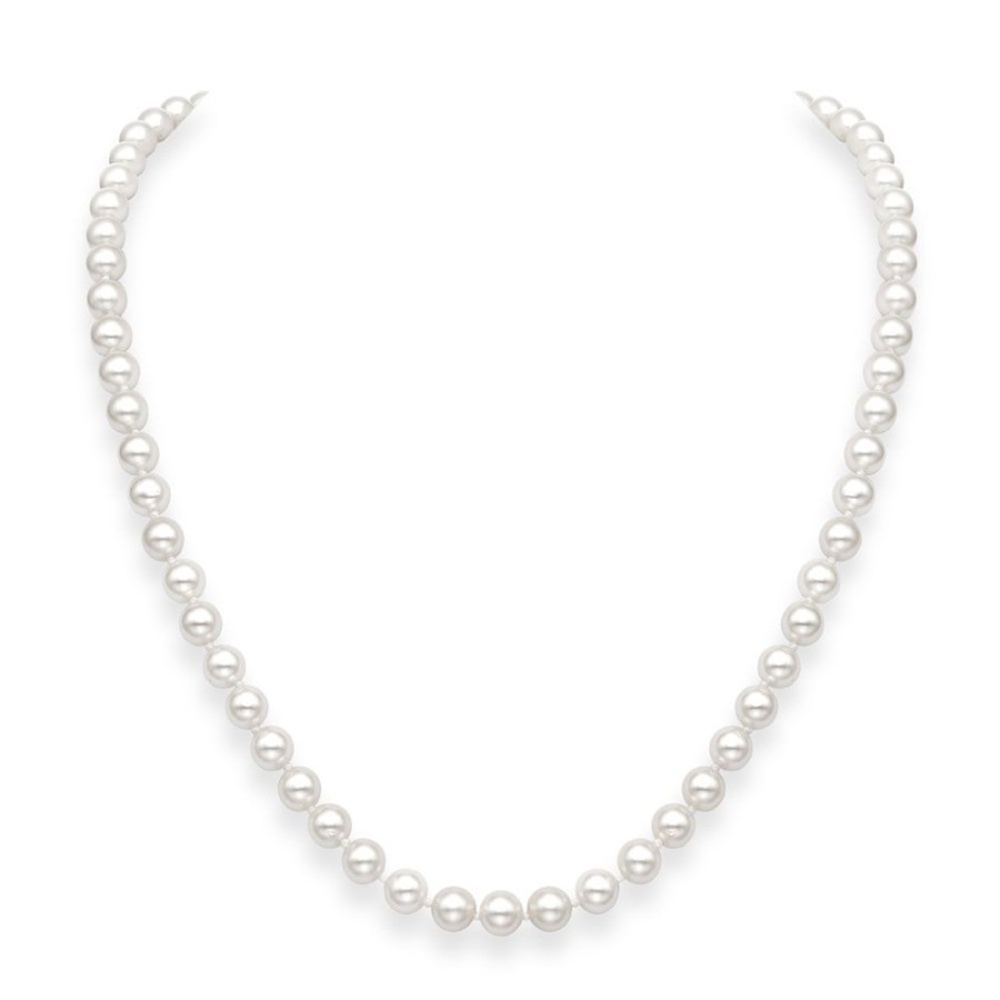 Jewellery Theo Fennell | 5-5.5Mm Cultured Pearl Necklace 18 With Yellow Gold Clasp