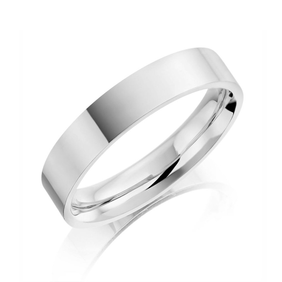 Jewellery Theo Fennell | Ladies 4Mm Platinum Band