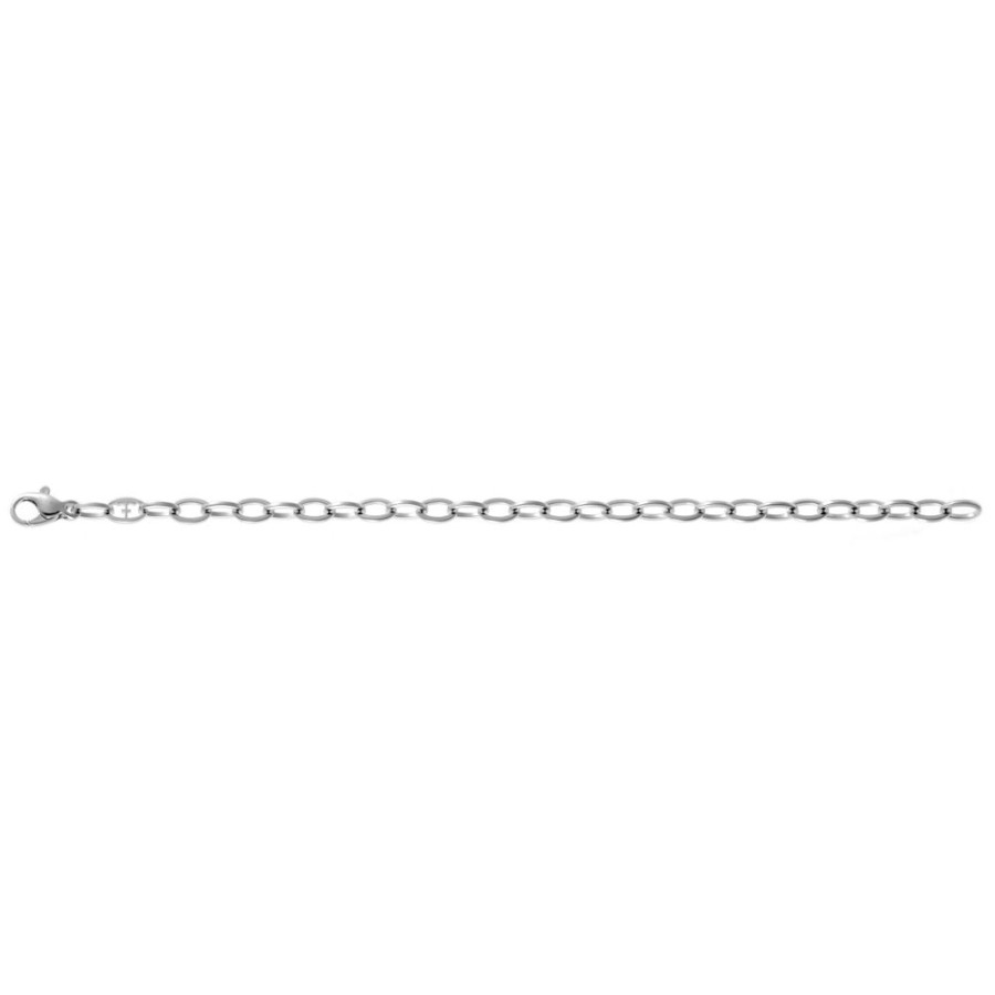 Jewellery Theo Fennell | White Gold Outline Small Link Charm Bracelet