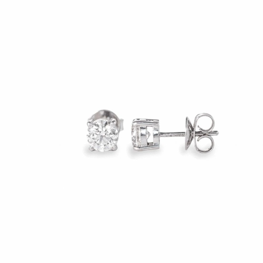 Jewellery Theo Fennell | White Gold & Forevermark Diamond Stud Earrings