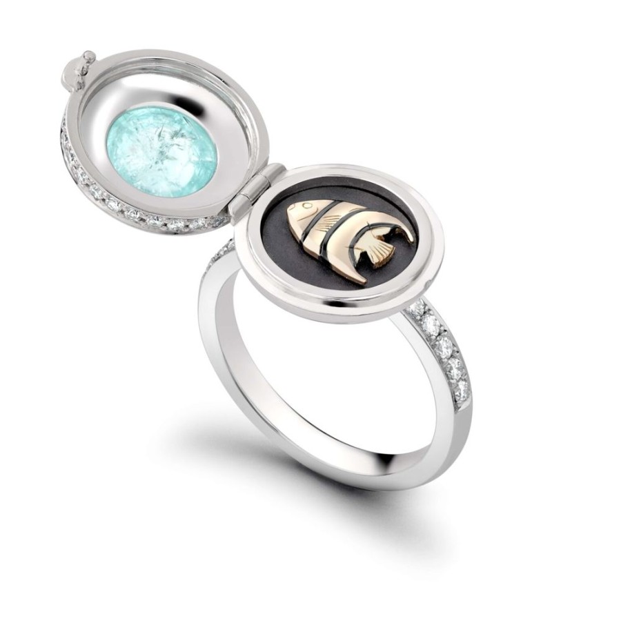 Jewellery Theo Fennell | Angel Fish Paraiba Opening Ring