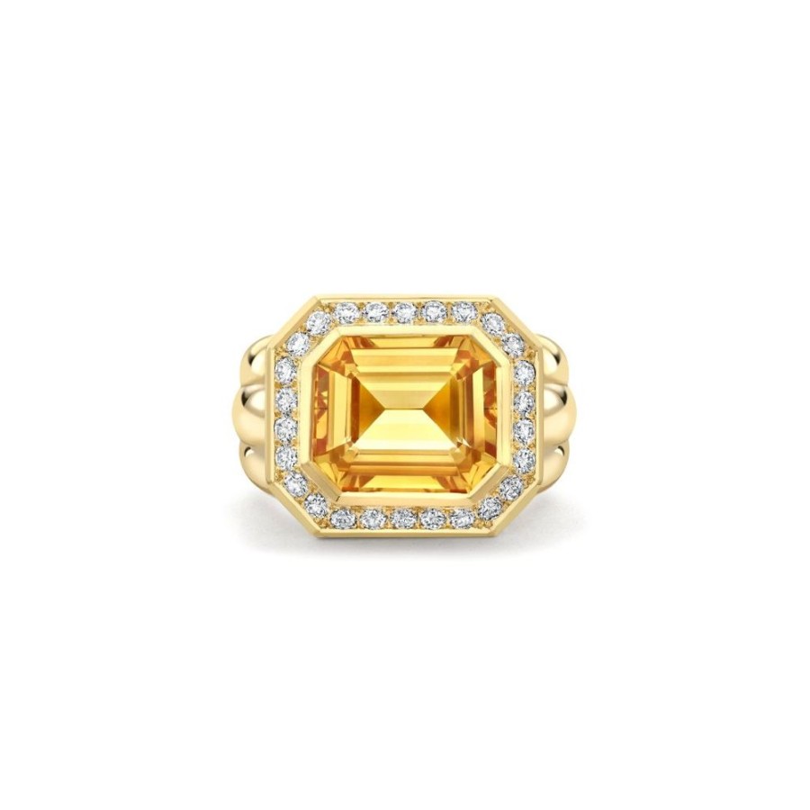 Jewellery Theo Fennell | Yellow Sapphire Vaulted Ring