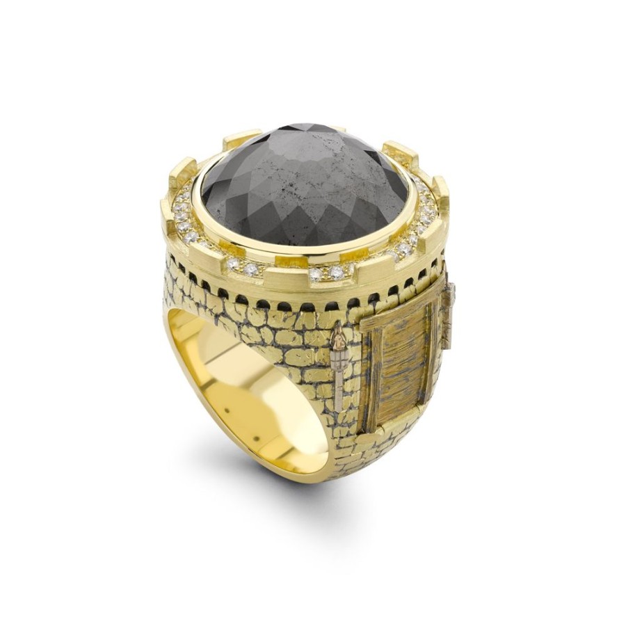 Jewellery Theo Fennell | Black Diamond Castle Ring