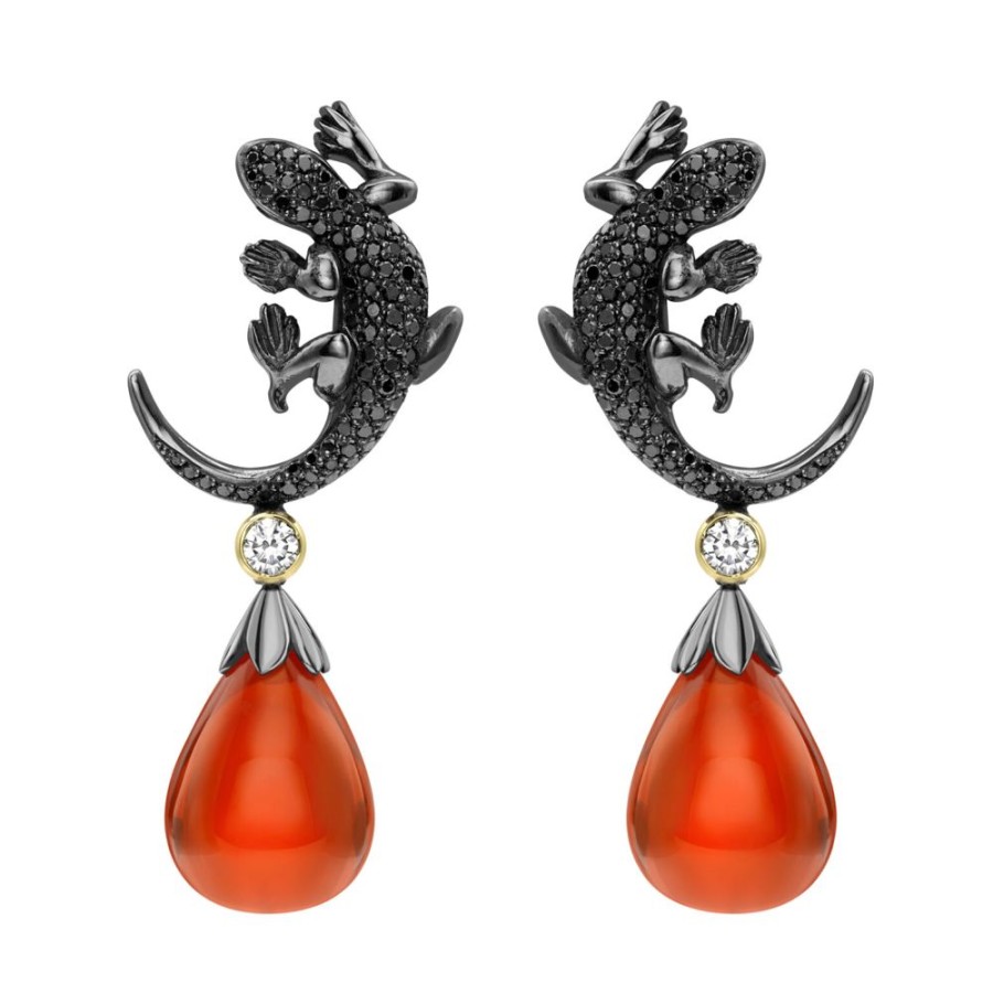 Jewellery Theo Fennell | Salamander Fire Opal Earrings