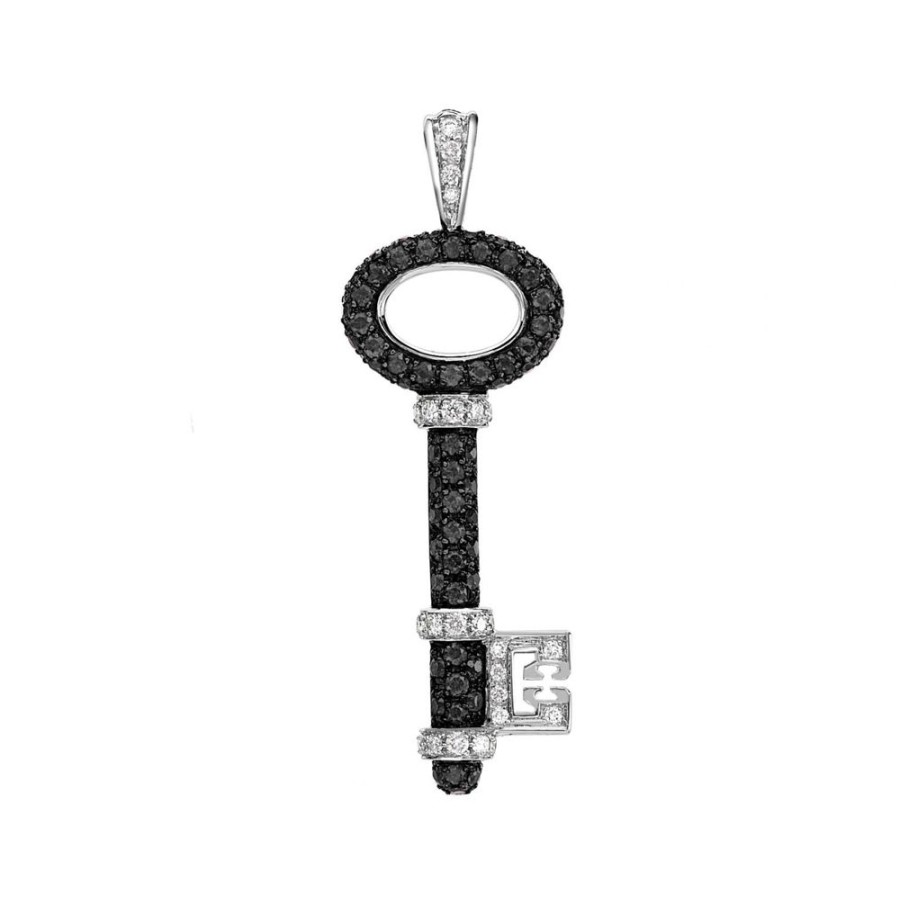 Jewellery Theo Fennell | Baby Black Diamond Key Pendant