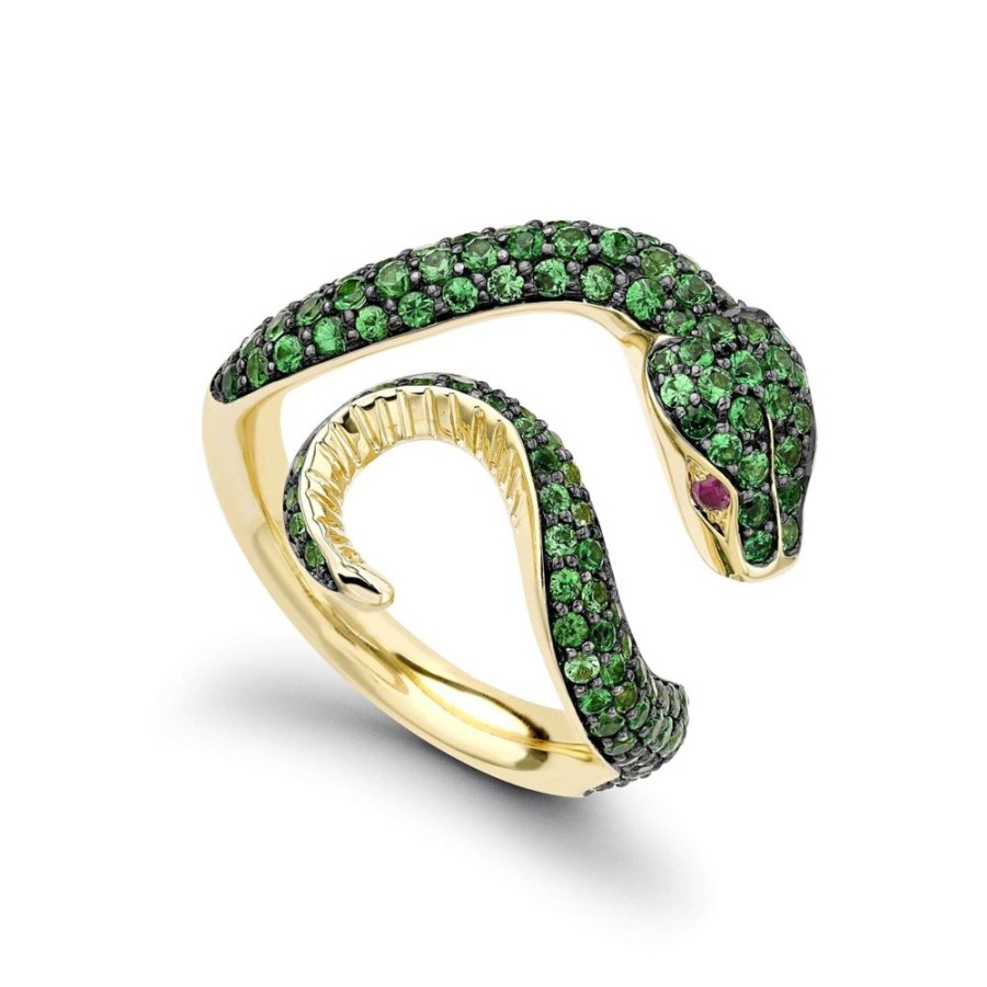 Jewellery Theo Fennell | Tsavorite & Ruby Venym Ring