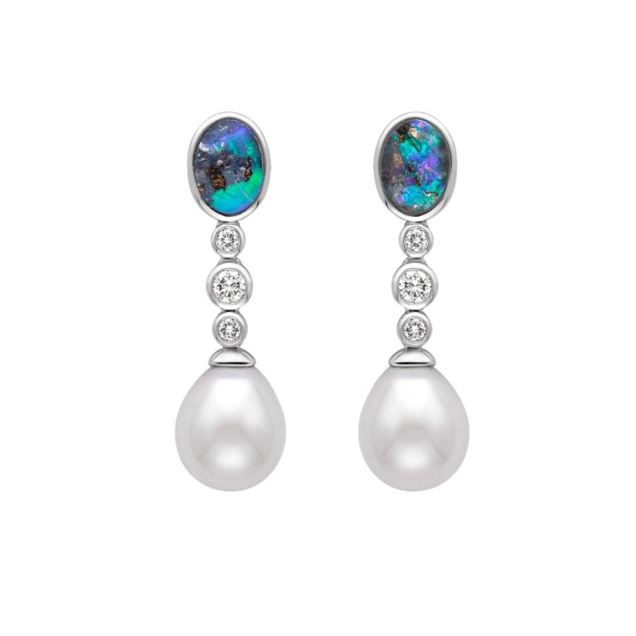 Jewellery Theo Fennell | Pearl Drop Opal Earrings