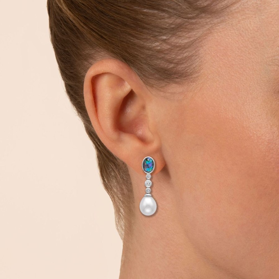 Jewellery Theo Fennell | Pearl Drop Opal Earrings