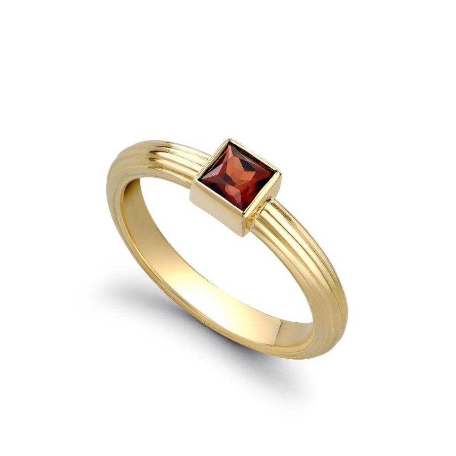 Jewellery Theo Fennell | Red Garnet Precious Few Ring