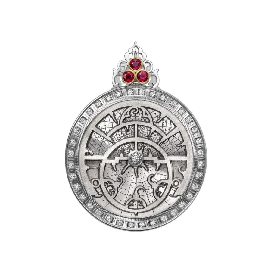 Jewellery Theo Fennell | Diamond & Ruby Astrolabe Pendant