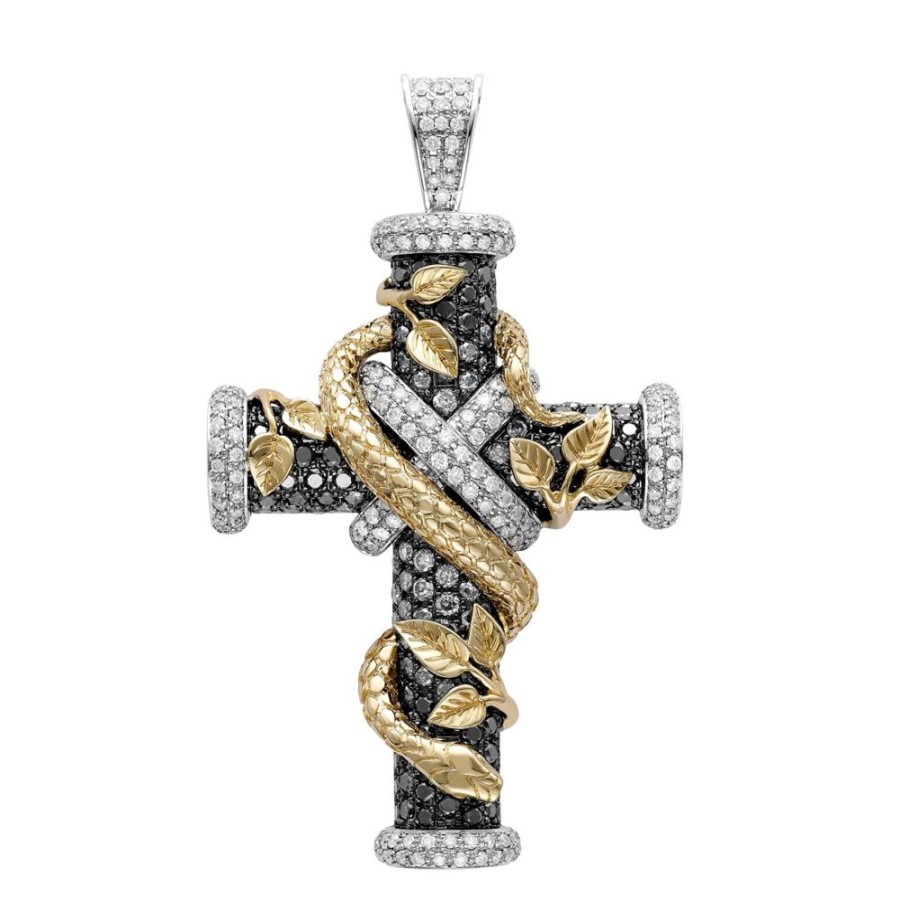 Jewellery Theo Fennell | The Night Serpent Cross Pendant